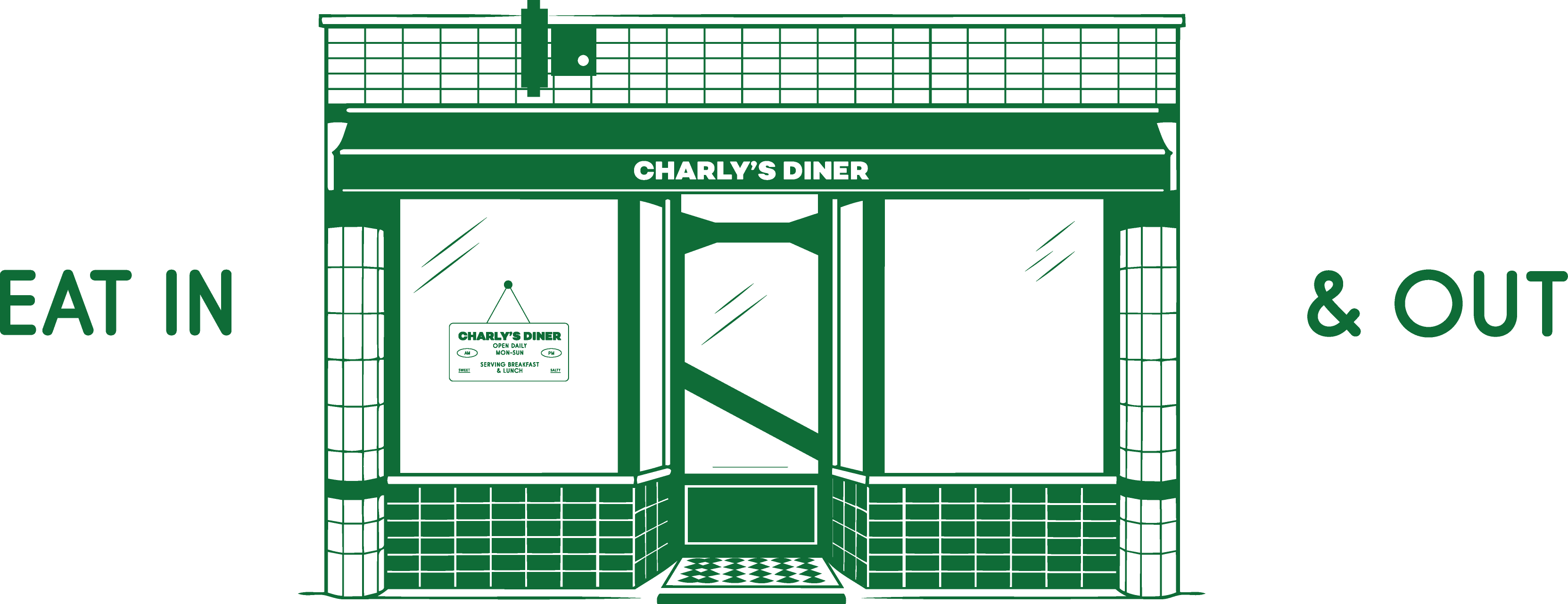 Eat In & Out at Charly's Diner